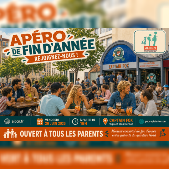 Affiche — Apéro de fin d'année — Captain Fox — 26 juin 2026 à 19h