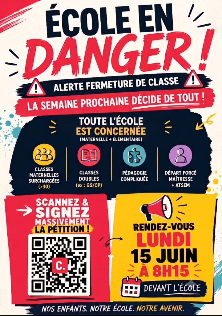Victoire à Saint-Exupéry — Aucune classe ne sera fermée à la rentrée 2026