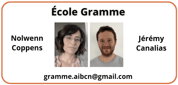 Vos représentants AIBCN — École Gramme : équipe parents à votre écoute.